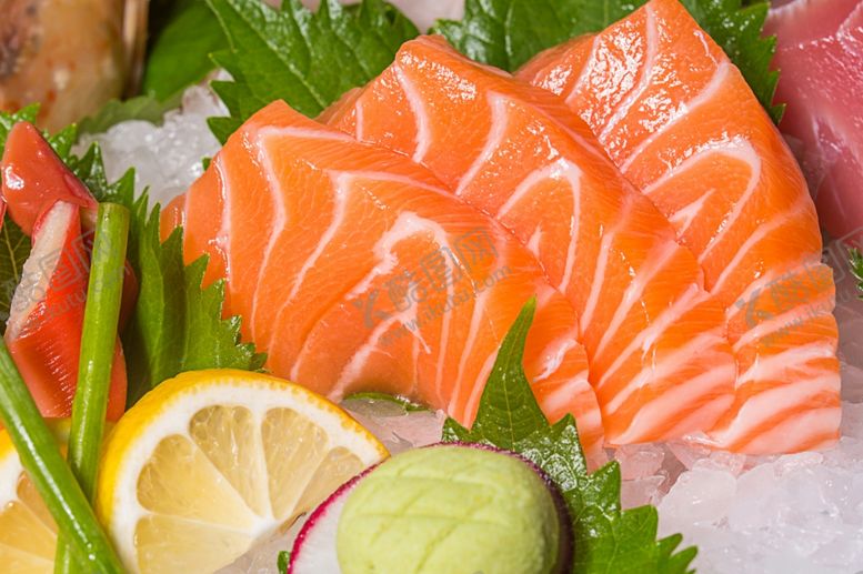 编号：86079609230747322810【酷图网】源文件下载-三文鱼刺身