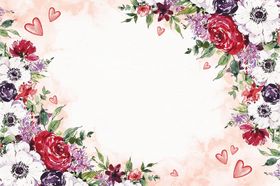 情人节爱心花朵七夕LOVE