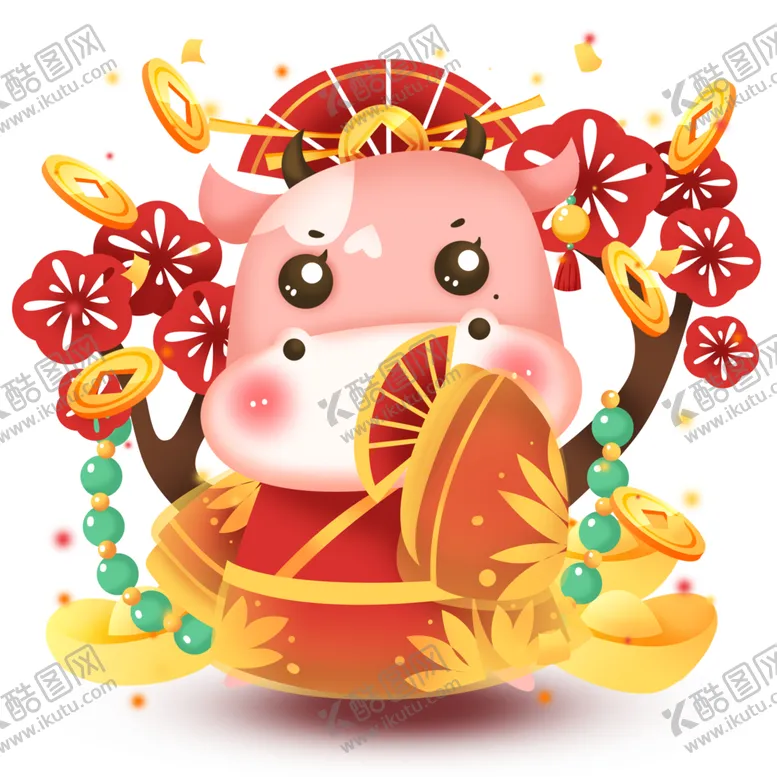 编号：91354104191149197748【酷图网】源文件下载-牛卡通形象(45)
