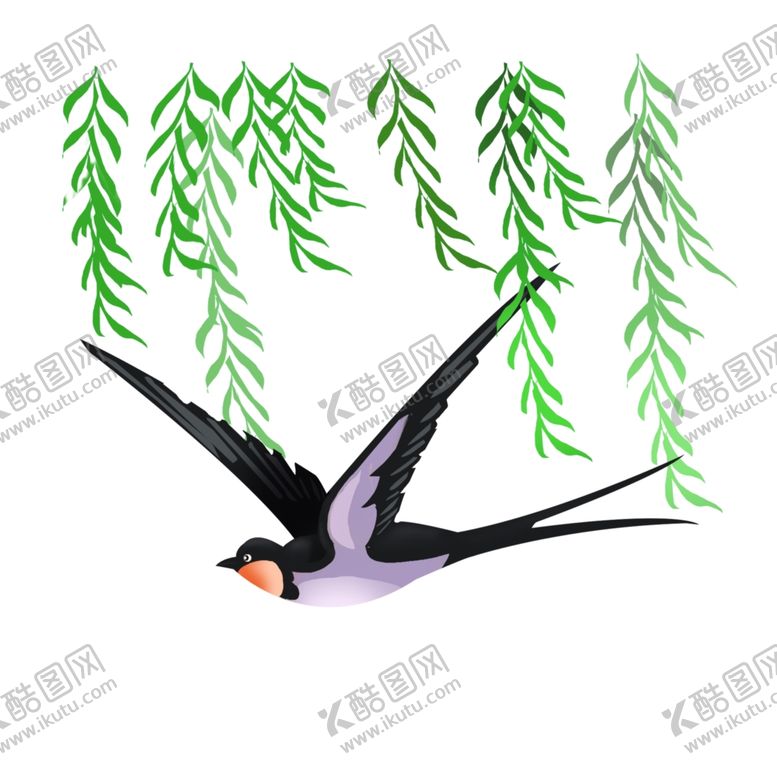 编号：99038509292305572967【酷图网】源文件下载-立春燕子插画