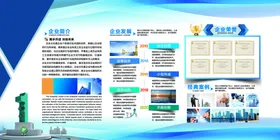 企业展板背景简介文化宣传栏