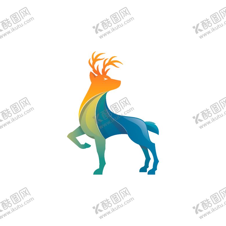 编号：82481309271615221921【酷图网】源文件下载-鹿头标志