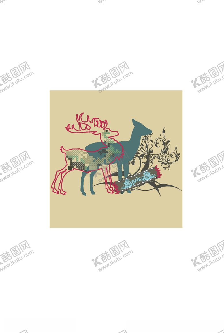 编号：69067910120528283102【酷图网】源文件下载-动物印花