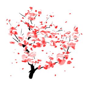 梅花树枝元素