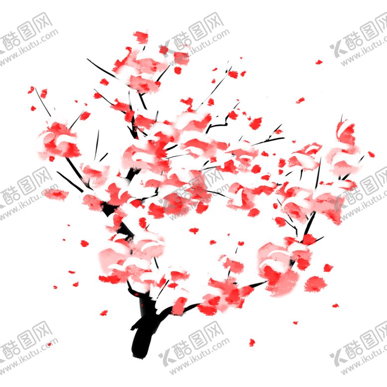 编号：14554709271739143993【酷图网】源文件下载-梅花树枝元素