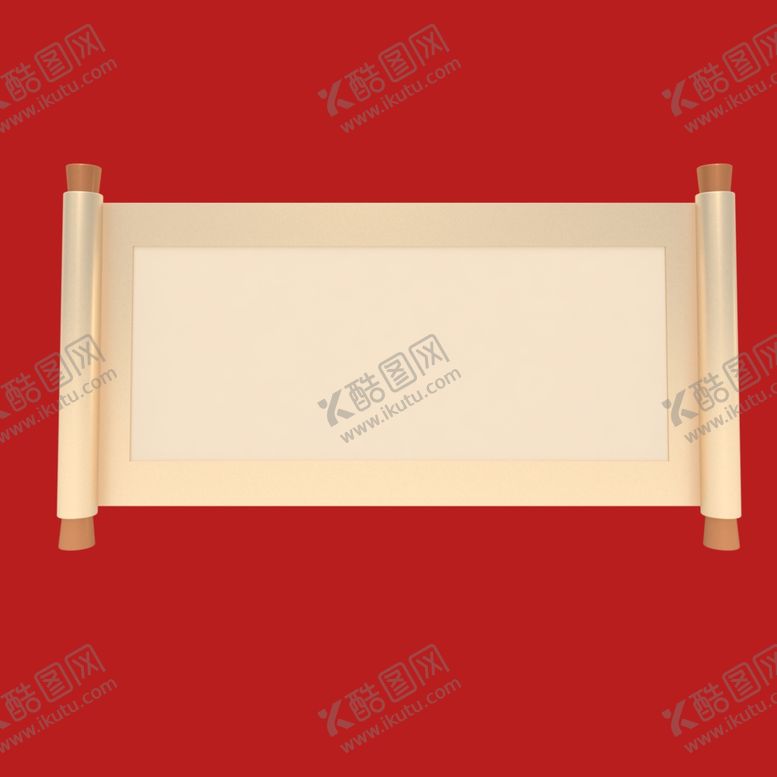 编号：70621701170618115267【酷图网】源文件下载-卷轴画轴素材