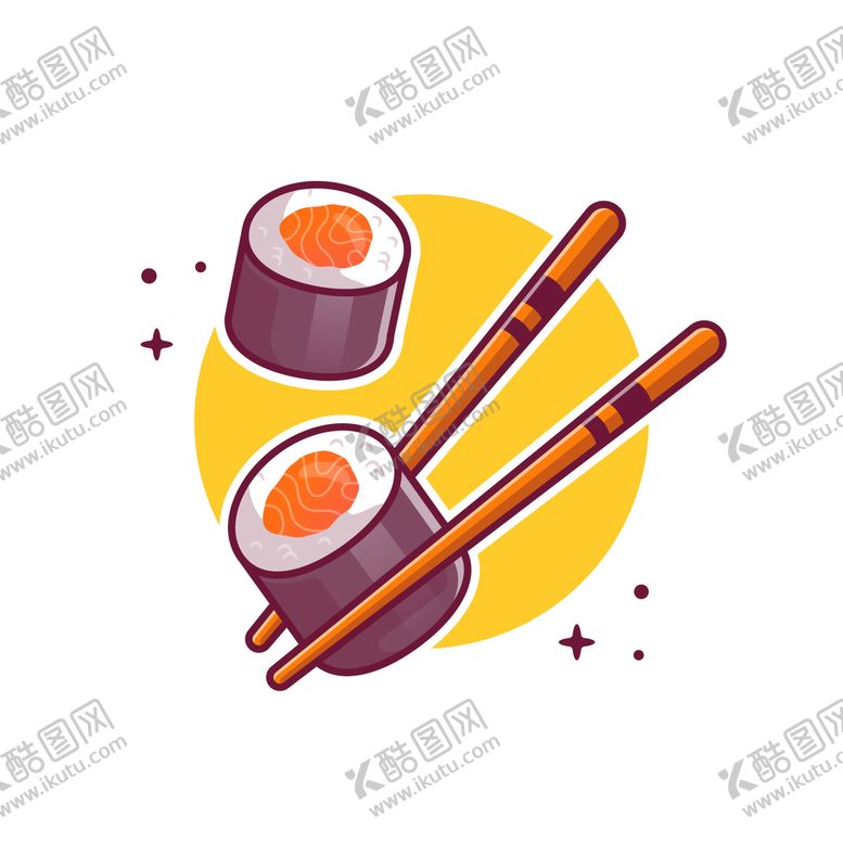 编号：82956309291026048436【酷图网】源文件下载-卡通寿司