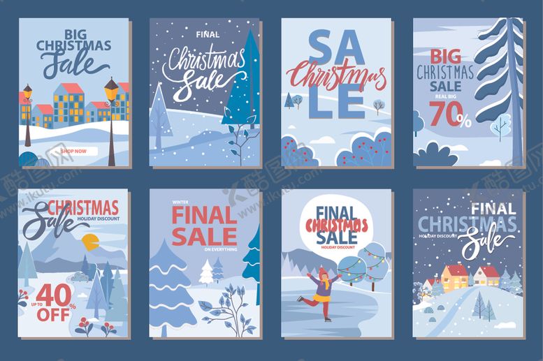 编号：19873809162259515305【酷图网】源文件下载-冬季促销海报集合