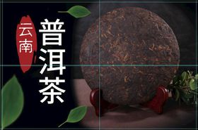 茶文化春茶普洱茶创意海报