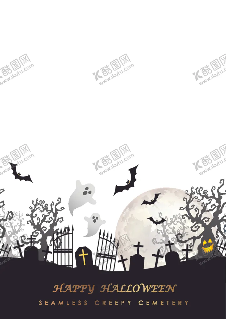 编号：26094904270724392055【酷图网】源文件下载-万圣节鬼怪蝙蝠