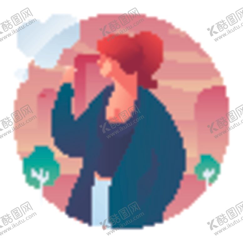 编号：13742509231457446969【酷图网】源文件下载-手绘人物插画