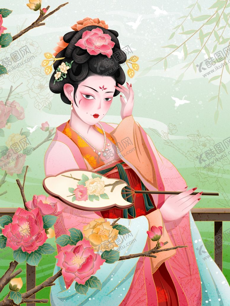 编号：89472706171756283116【酷图网】源文件下载-中国风古典美女