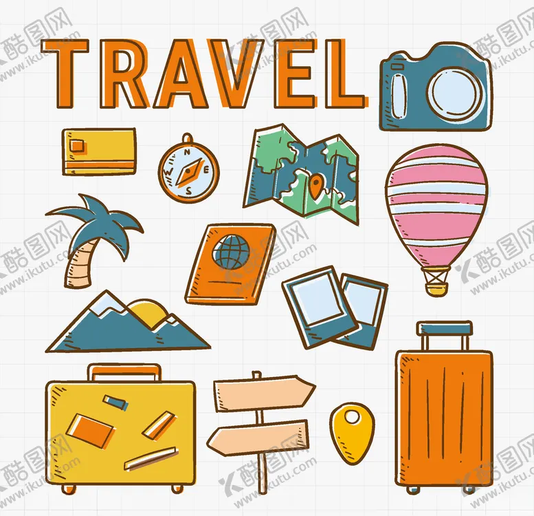 编号：78510406280936128786【酷图网】源文件下载-旅行元素