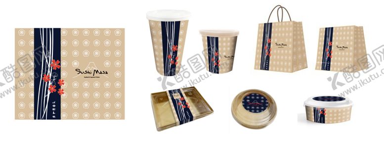 编号：71884909122217092098【酷图网】源文件下载-寿司品牌连锁包装视觉基础