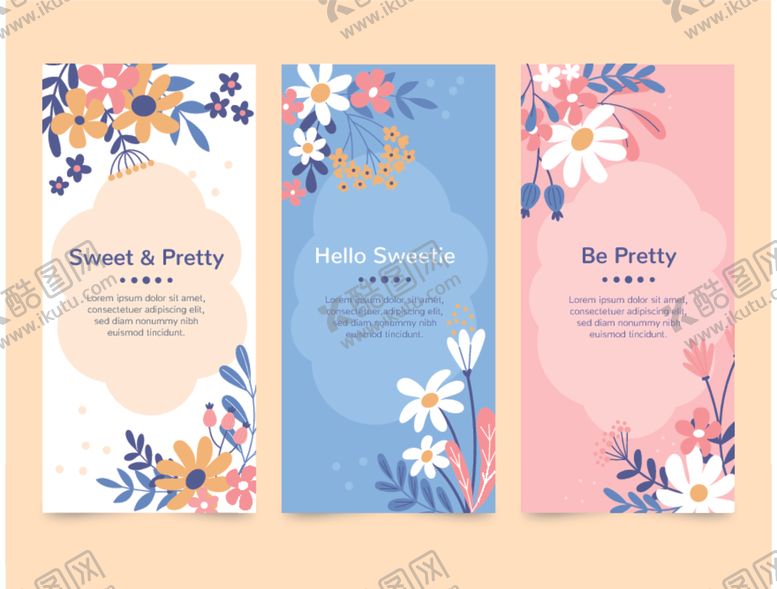 编号：18161506292023442722【酷图网】源文件下载-花朵插画