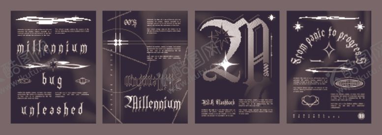 编号：75373304012100044686【酷图网】源文件下载-复古风格字母装饰艺术海报