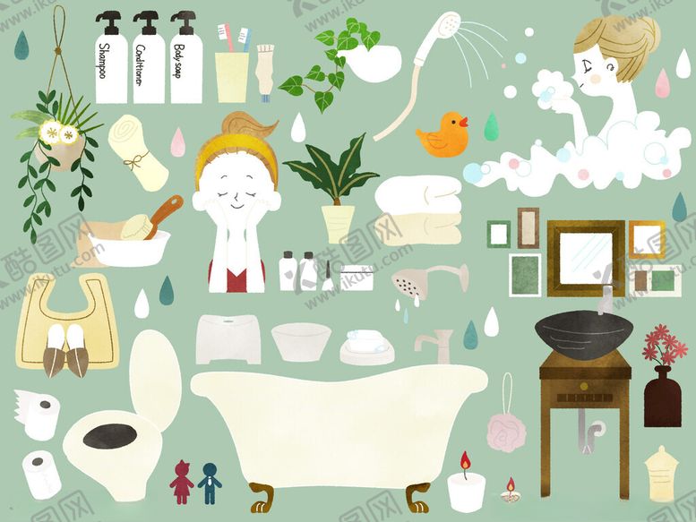 编号：23238011251802336315【酷图网】源文件下载-清新可爱的家居生活场景