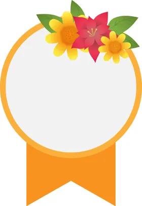 花朵标签免抠图