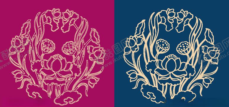 编号：67686609171455218167【酷图网】源文件下载-圆形底纹中国风矢量纹饰