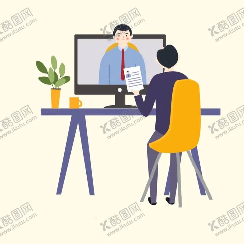编号：15966304211504487369【酷图网】源文件下载-视频面试