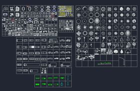 CAD建筑安装园林等综合性图块