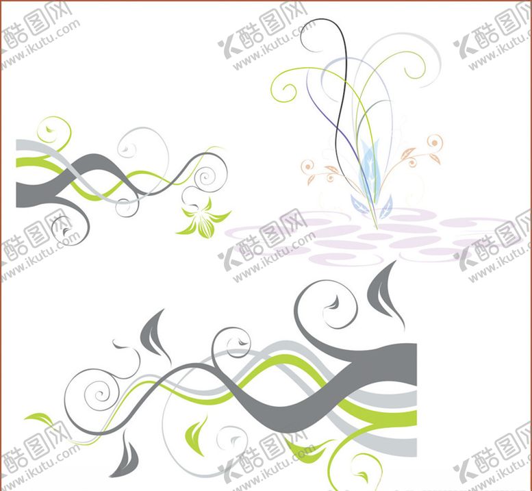 编号：10509110200807041890【酷图网】源文件下载-线条花纹创意线条艺术线条