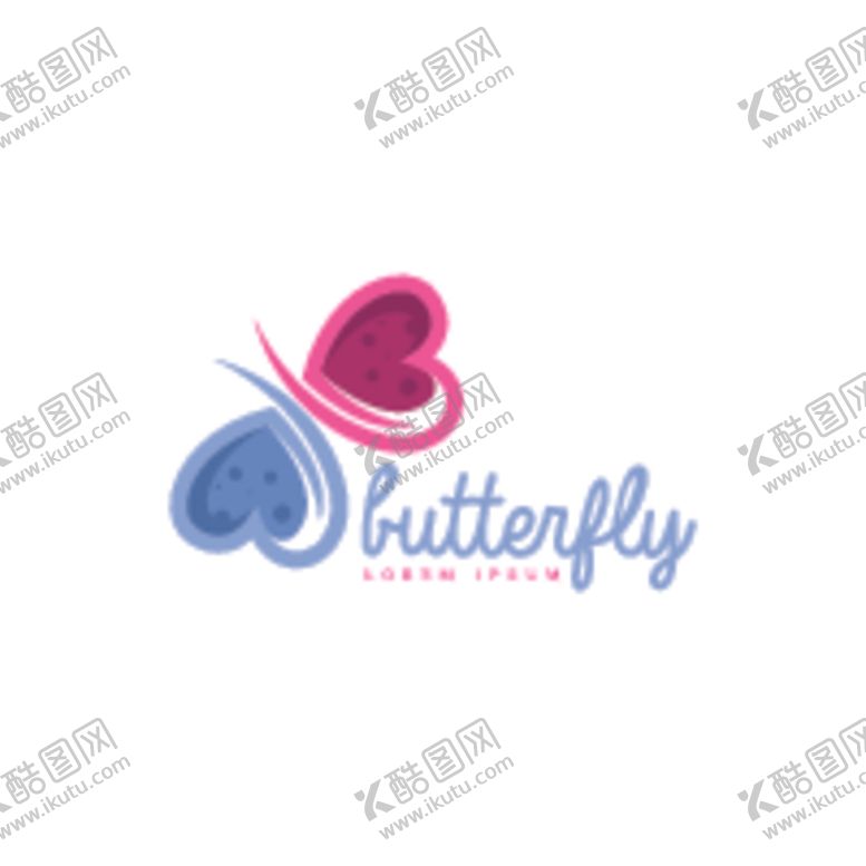 编号：22602206290355147559【酷图网】源文件下载-蝴蝶logo