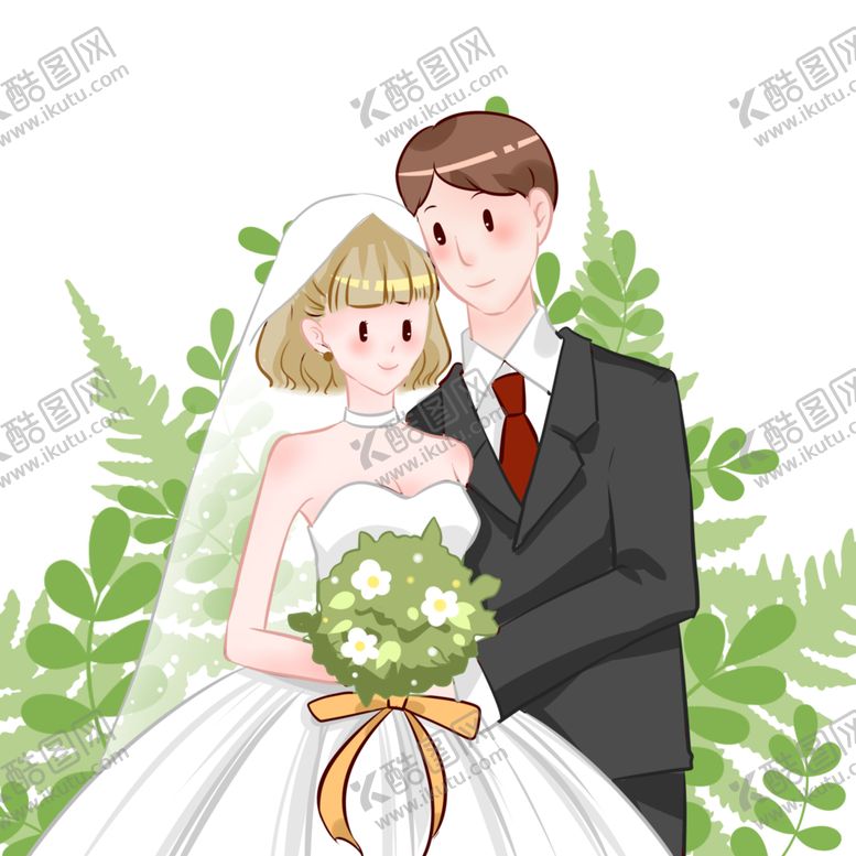 编号：46450809240755392630【酷图网】源文件下载-新郎新娘