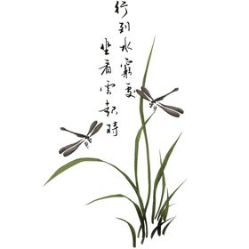 卡通大幽兰蜻蜓