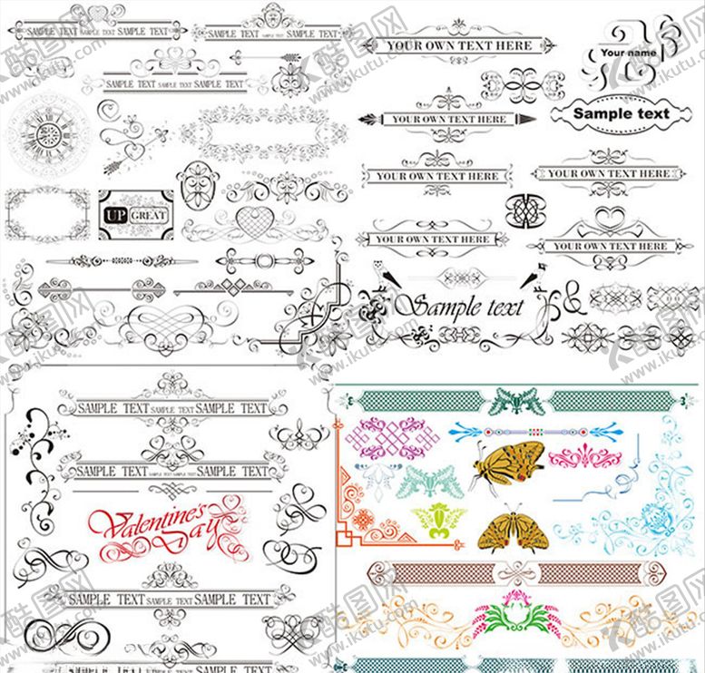 编号：52836610300344269451【酷图网】源文件下载-时尚花纹花边