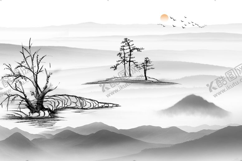 编号：93654407052132351762【酷图网】源文件下载-山水画
