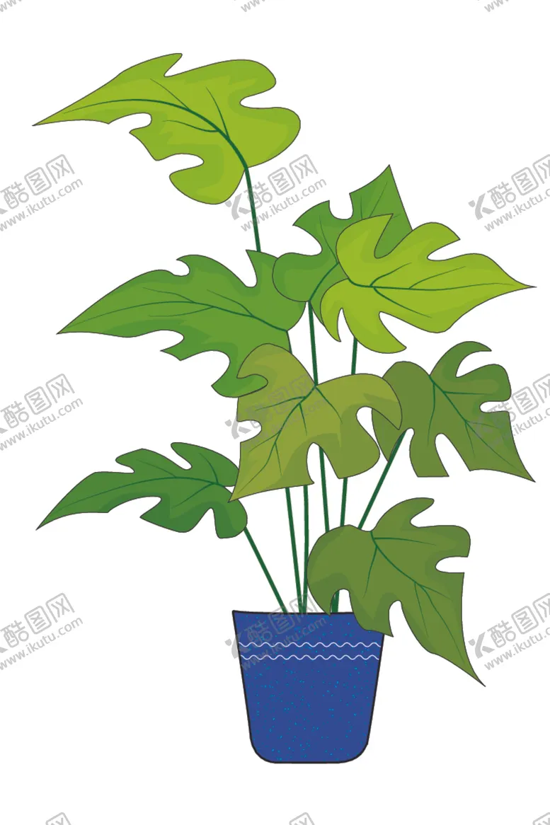 编号：99244812150658381939【酷图网】源文件下载-绿色植物扁平插画