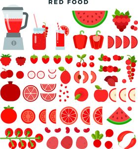 红色食物素材大集合