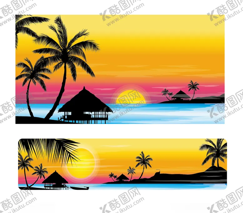 编号：38829010040917568019【酷图网】源文件下载-海边落日