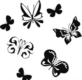 蝴蝶欧式底纹高档欧式花纹欧式经典花纹