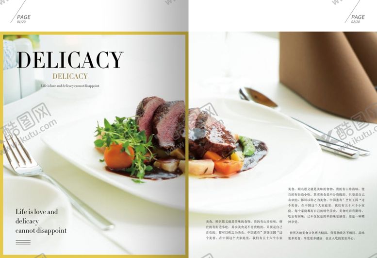 编号：82583005070104438519【酷图网】源文件下载-美食画册