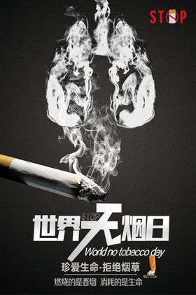 世界无烟日禁控学校宣传栏