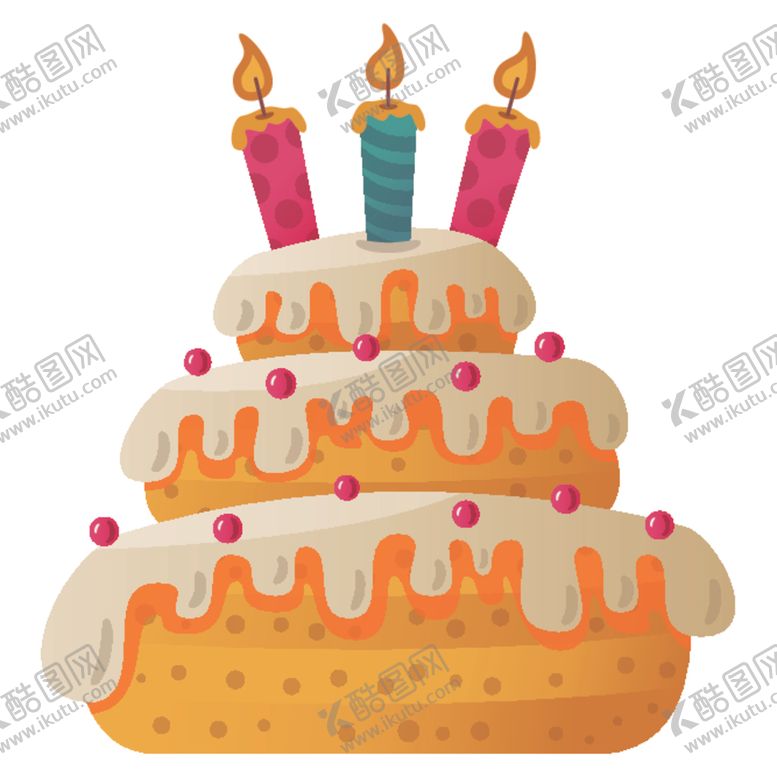 编号：50683607140443365634【酷图网】源文件下载-生日蛋糕