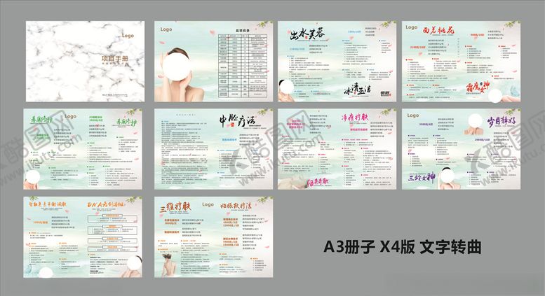 编号：10036109241058397793【酷图网】源文件下载-美容头疗册子