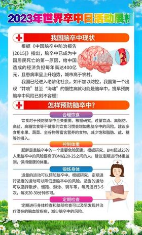 医体融合 预防卒中  科学运动