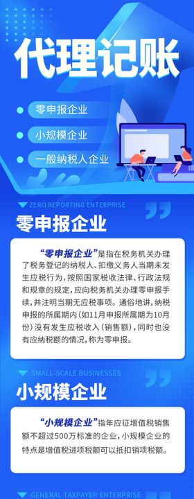 代理记账企业服务长图