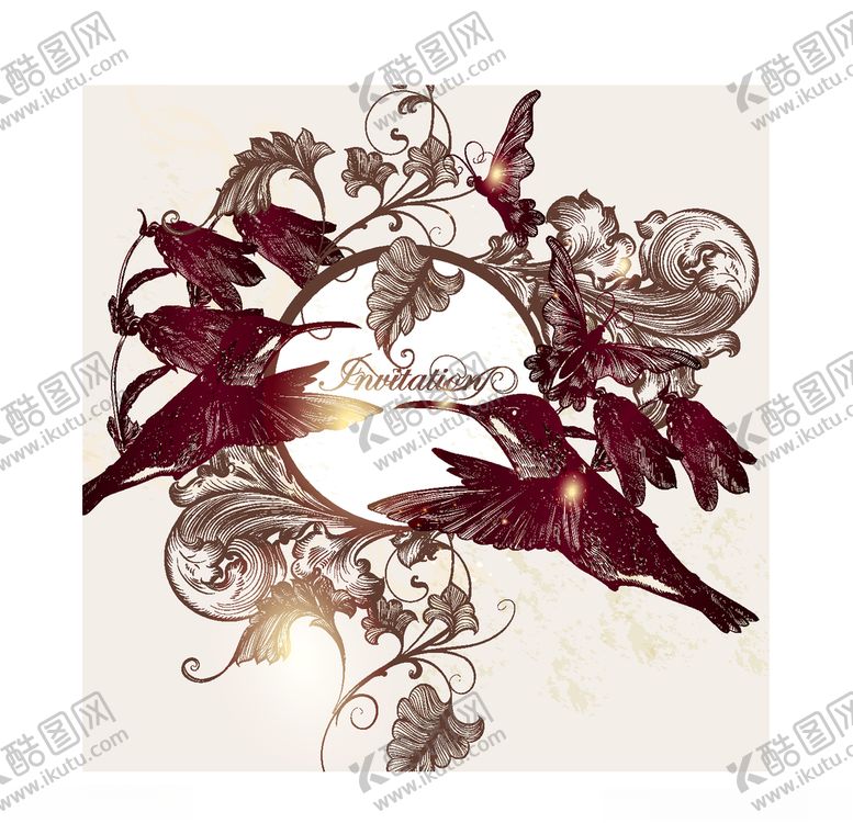 编号：28212509231911212328【酷图网】源文件下载-蜂鸟与花朵