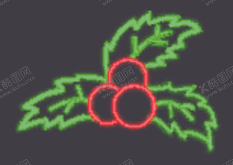 编号：49047509300306209402【酷图网】源文件下载-霓虹灯圣诞果