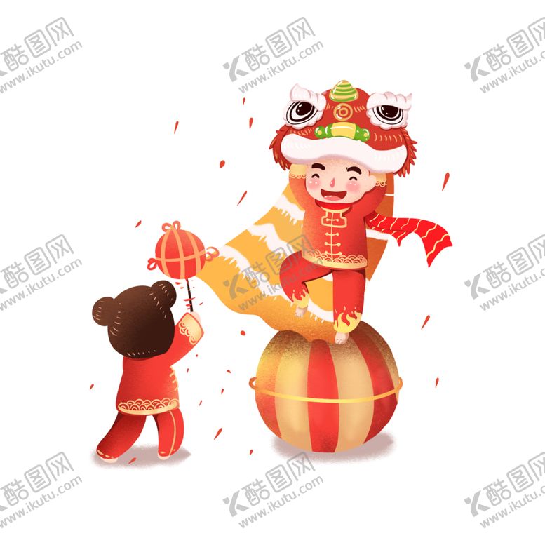 编号：61439607050238263321【酷图网】源文件下载-春节舞狮