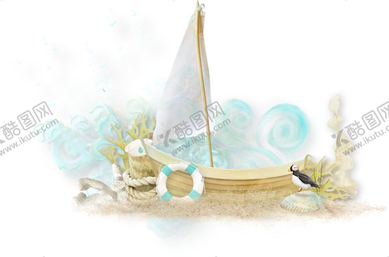 编号：38332810310515443841【酷图网】源文件下载-小清新海洋主题装饰