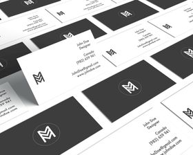 卡片名片样机模板素材正方形广告设计logo