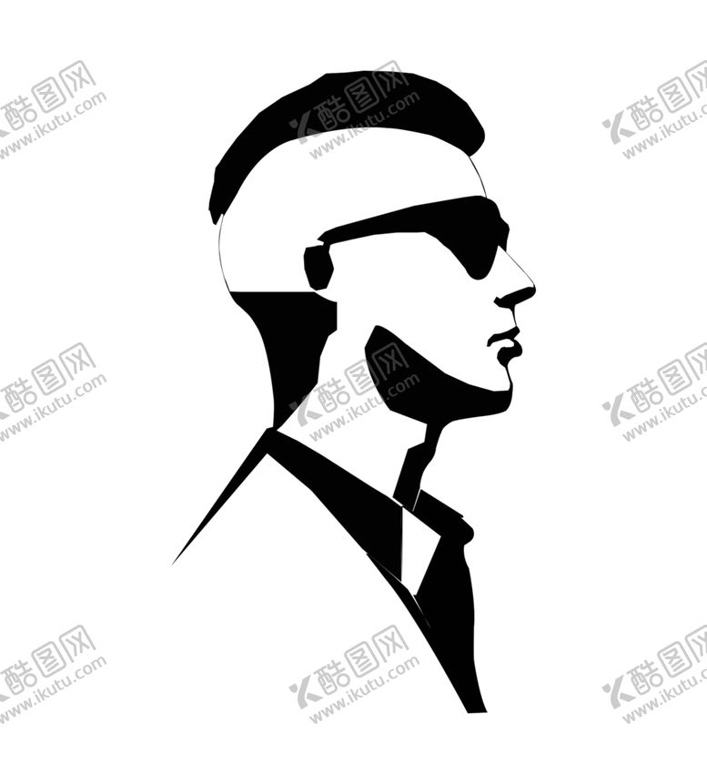 编号：30685306261034383586【酷图网】源文件下载-墨镜男