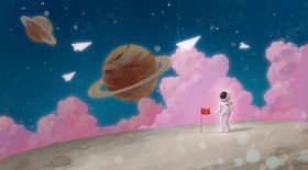 太空意境唯美场景