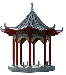 剪影传统古风装饰海报素材