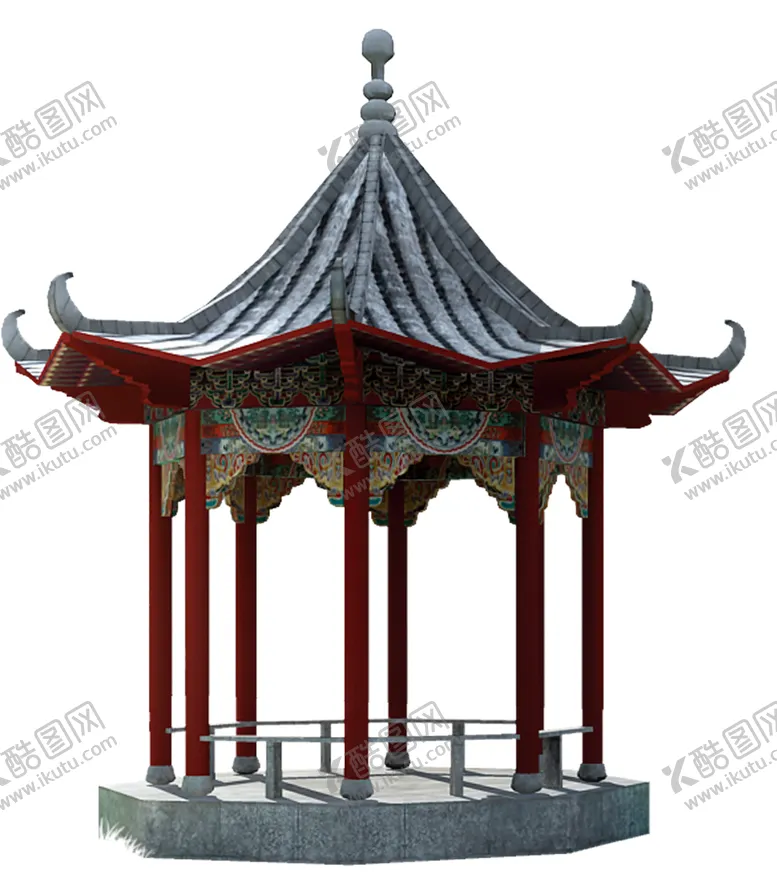 编号：31396106240722327370【酷图网】源文件下载-凉亭古风传统装饰海报素材